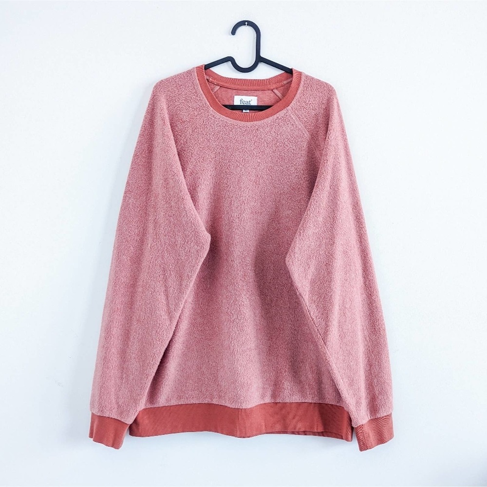 FEAT BlanketBlend Crewneck ButterWash Sweater in Cayenne XL